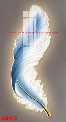 File ảnh File in tranh decor gắn led LED412 (gốc) cho trang trí nội thất
