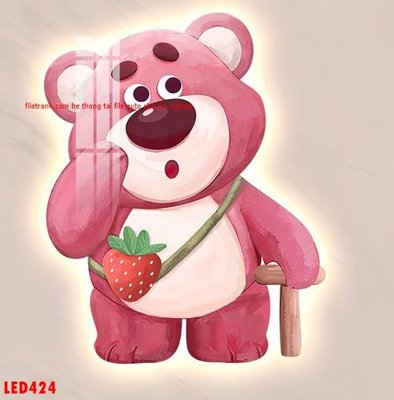 Download file gốc File in tranh decor gắn led LED424 (in lụa) tranh 3D