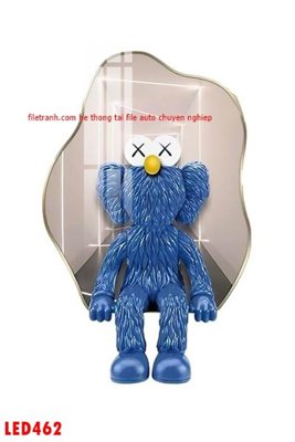 File PSD File in tranh decor gắn led LED462 (gốc) cho in quảng cáo