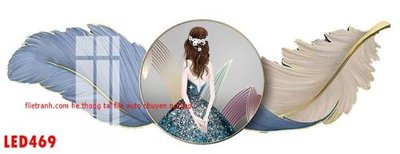 File in trần File in tranh decor gắn led LED469 (bản gốc) bầu trời