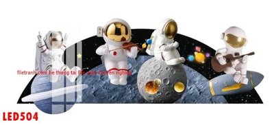 File ảnh File in tranh decor gắn led LED504 (gốc) in Hiflex