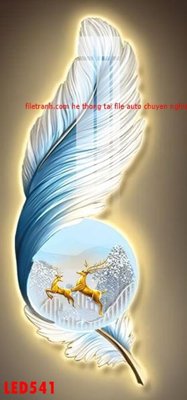 File tranh trang trí File in tranh decor gắn led LED541 (file gốc)