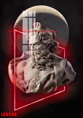 Ảnh gốc file in lụa File in tranh decor gắn led LED546 chi tiết