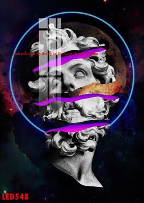 File in ấn File in tranh decor gắn led LED548 (bản gốc) từ file gốc