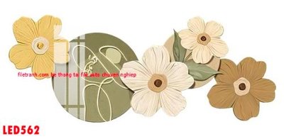 File gốc File in tranh decor gắn led LED562 (in mica) trang trí