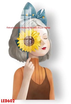 Download file tranh PSD File in tranh decor gắn led LED602 để chỉnh sửa