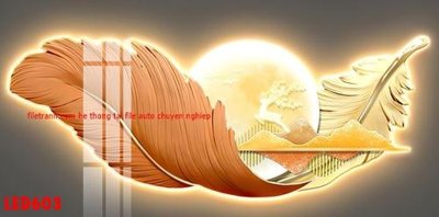 Tải file gốc in lụa File in tranh decor gắn led LED603 siêu nét