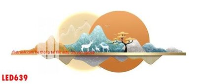 Tải file File in tranh decor gắn led LED639 (ảnh gốc) in tranh kính