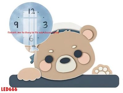 File in ấn File in tranh decor gắn led LED666 (bản gốc) sắc nét