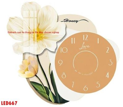 Tải file PSD File in tranh decor gắn led LED667 (nguyên layer) để in