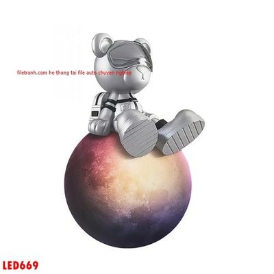 File gốc File in tranh decor gắn led LED669 (phiên bản chuẩn) để in ấn