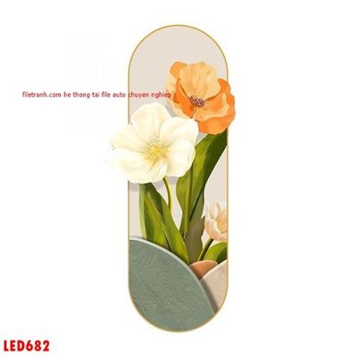 File in mica File in tranh decor gắn led LED682 (bản gốc) sắc sảo