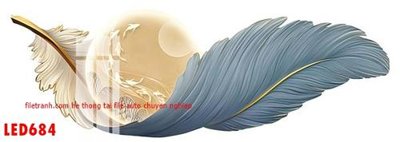 Ảnh gốc File in tranh decor gắn led LED684 (siêu chi tiết) để in ấn
