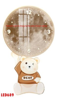 File gốc File in tranh decor gắn led LED689 (in lụa) tranh mã đáo