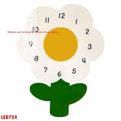 File gốc File in tranh decor gắn led LED724 (PNG) không nền chất lượng