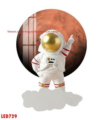 File tranh File in tranh decor gắn led LED729 (gốc) chủ đề thiên nhiên