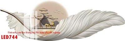 File gốc File in tranh decor gắn led LED744 (phong cách) châu Âu