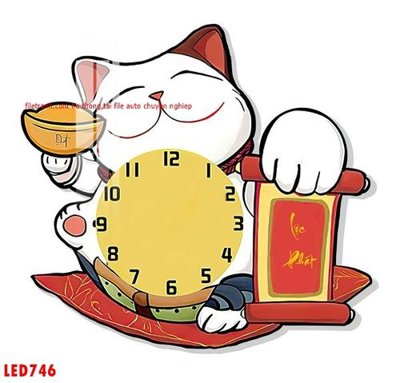 Ảnh gốc File in tranh decor gắn led LED746 (nét căng) in mica