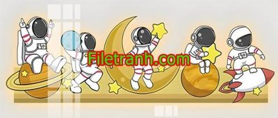 File in trần File in tranh decor gắn led LED801 (bản gốc) đại dương