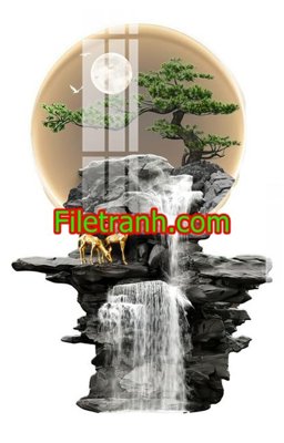 File PSD File in tranh decor gắn led LED833 (gốc) tách lớp chi tiết