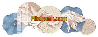 File in trần File in tranh decor gắn led LED845 (file gốc) hoa văn 3D