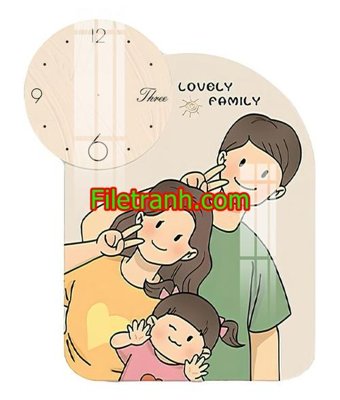 File tranh gốc File in tranh decor gắn led LED857 (bản quyền) Filetranh.com