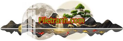 Download file gốc File in tranh decor gắn led LED892 (in lụa) cao cấp