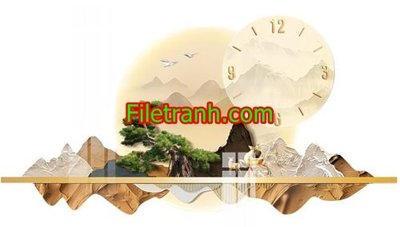 File tranh File in tranh decor gắn led LED894 (file gốc) chuẩn màu in