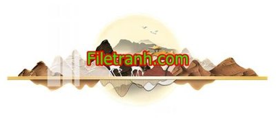 File gốc File in tranh decor gắn led LED896 (in lụa) trang trí tường