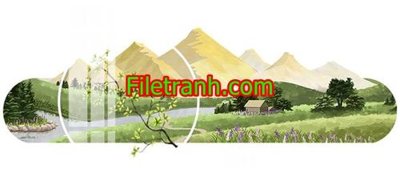 File gốc File in tranh decor gắn led LED914 (in lụa) tranh phong thủy