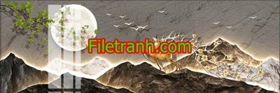 File gốc File in tranh decor gắn led LED931 (in ấn) không giới hạn