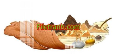 File gốc File in tranh decor gắn led LED983 (in lụa) cao cấp