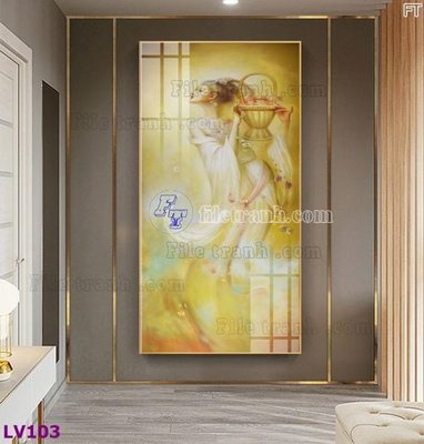 Tải file gốc Tranh trang trí lối vào 1 tấm LV103 (in khổ lớn) không vỡ