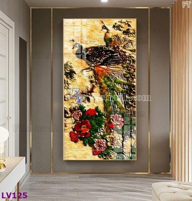 Download file Tranh trang trí lối vào 1 tấm LV125 (gốc) in mica bàn thờ