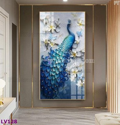 File gốc Tranh trang trí lối vào 1 tấm LV128 (in tráng gương) hiện đại