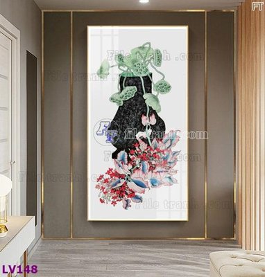 File in trần Tranh trang trí lối vào 1 tấm LV148 (file gốc) phong thủy