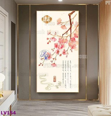 File gốc Tranh trang trí lối vào 1 tấm LV154 (PNG) không nền chất lượng