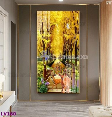 Download file gốc Tranh trang trí lối vào 1 tấm LV160 (in mica) logo