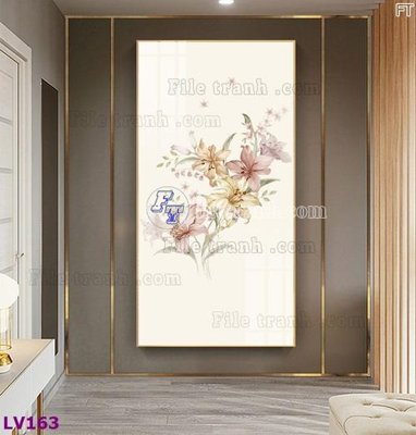 File gốc Tranh trang trí lối vào 1 tấm LV163 (phong cách) cổ điển