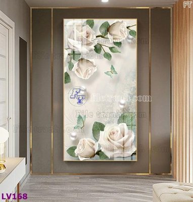 File tranh in trần 3D Tranh trang trí lối vào 1 tấm LV168 (ảnh gốc)