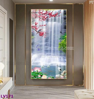 File tranh Tranh trang trí lối vào 1 tấm LV171 (gốc) in backlit film