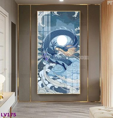 Tải file Tranh trang trí lối vào 1 tấm LV175 (gốc) chủ đề phong thủy