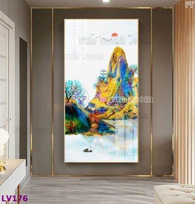 File gốc in ấn Tranh trang trí lối vào 1 tấm LV176 độ phân giải cao