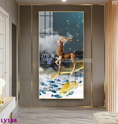 File tranh gốc Tranh trang trí lối vào 1 tấm LV188 (sắc nét từng chi tiết)