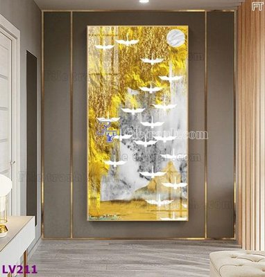 File tranh Tranh trang trí lối vào 1 tấm LV211 (bản gốc) in canvas