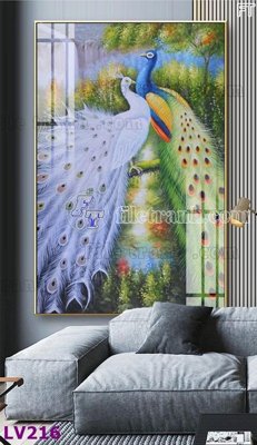 File in trần Tranh trang trí lối vào 1 tấm LV216 (bản gốc) hoa văn