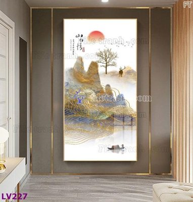 Tải về file tranh gốc Tranh trang trí lối vào 1 tấm LV227 (để in quảng cáo)