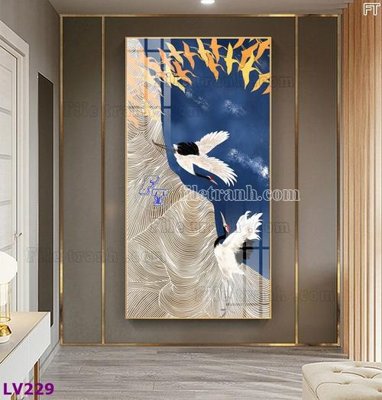 Download file Tranh trang trí lối vào 1 tấm LV229 (gốc) in mica bàn thờ