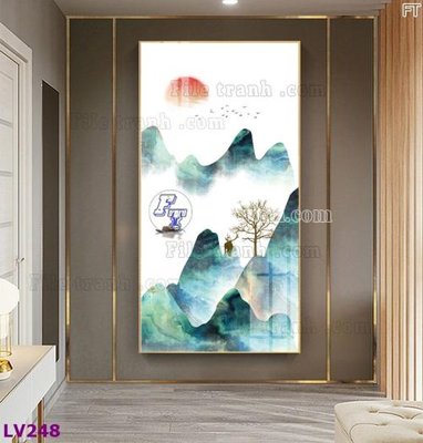 File tranh gốc Tranh trang trí lối vào 1 tấm LV248 (bản quyền) file PSD