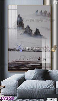 Chi tiết file tranh tráng gương Tranh trang trí lối vào 1 tấm LV253 (ảnh gốc)